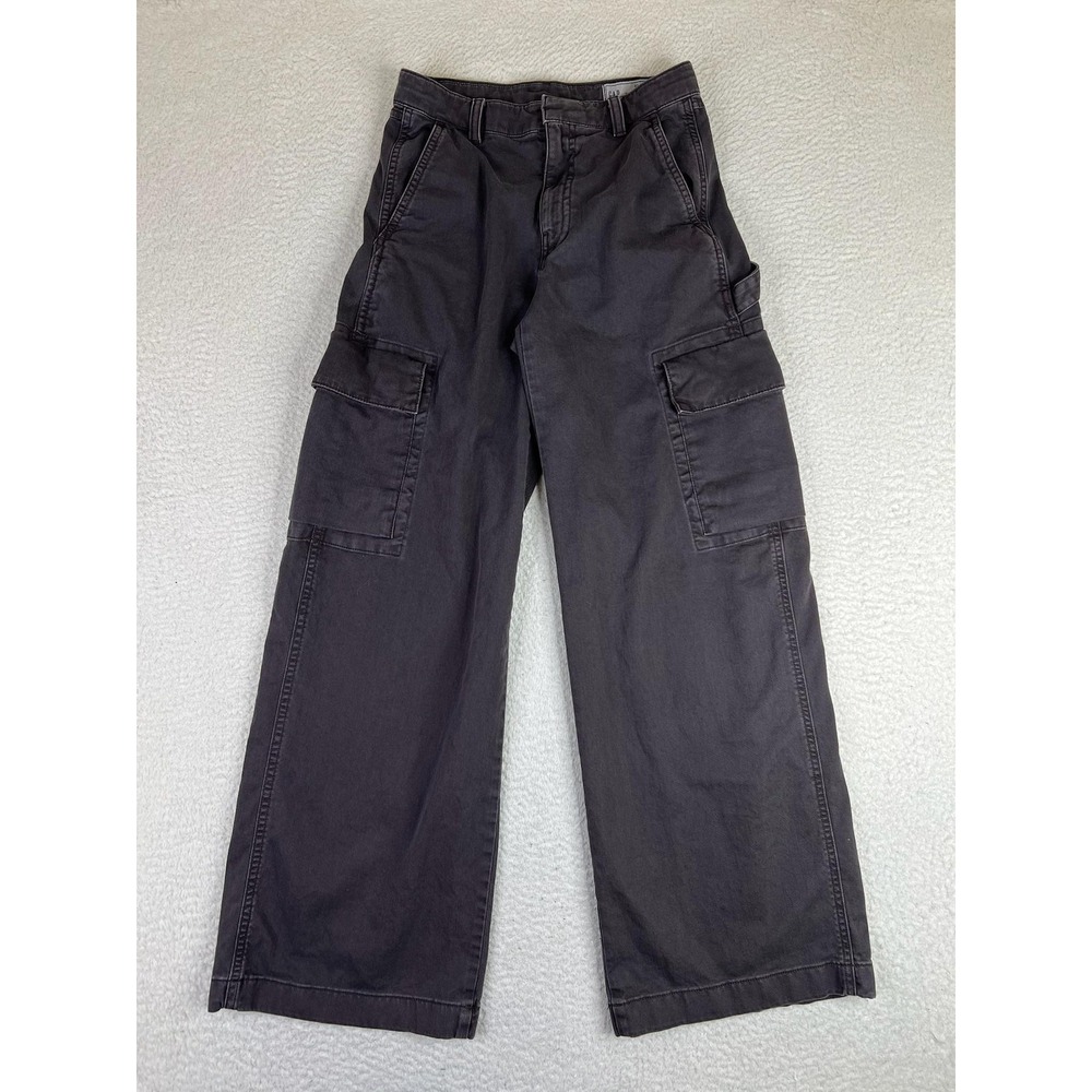 Gap Baggy Cargo Pants Womens 00 Terra Brown Garment Dyed Wide Leg 518140-03